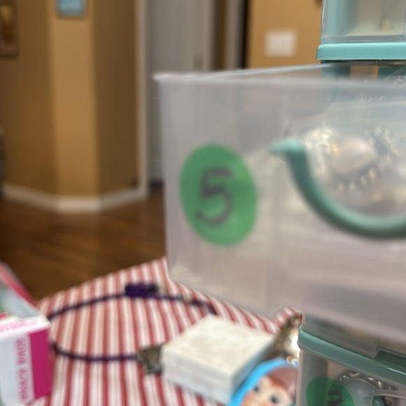 Vintage Cloisonné Bead Dangle Earrings With Silver Hooks - Picture 4 of 4